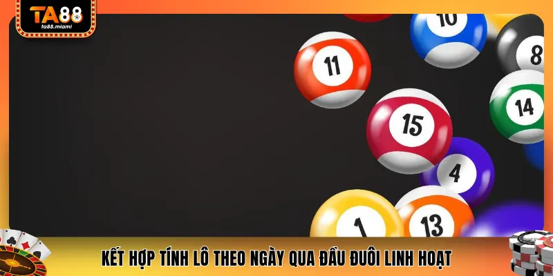 Kết hợp tính lô theo ngày qua đầu đuôi linh hoạt
